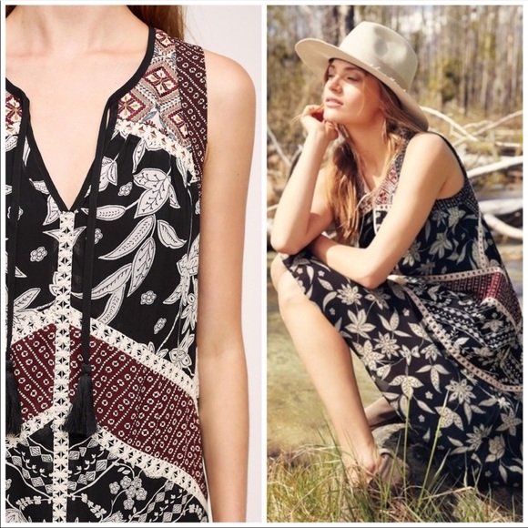Anthropologie Floreat Grasslands Midi Dress - Picture 2 of 8